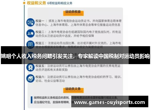 姚明个人收入税务问题引发关注，专家解读中国税制对运动员影响