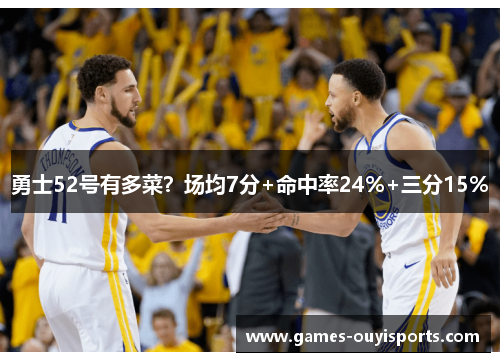 勇士52号有多菜？场均7分+命中率24%+三分15%